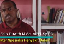 Bupati Sorsel Berhentikan dr. Felix Duwith dari RSUD Scholoo Keyen