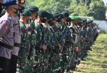 Ratusan Personel TNI- Polri Disiagakan Dalam Kunjungan Presiden Jokowi Ke Halut