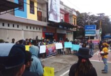 Demonstrasi Mahasiswa di Manokwari Tuntut Freeport Ditutup