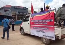 Demonstrasi Merauke Tuntut Kasus Pemalsuan Dokumen Calon Bupati