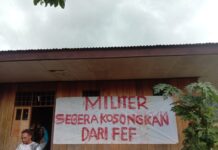 Warga dan Mahasiswa Tolak Keras Militer di Tambrauw