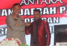 Teken MoU, Filep Wamafma Sampaikan Apresiasi kepada Kapolda