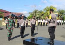 Kapolres Haltim Pimpin Langsung Upacara Sertijab