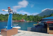 Di Bulan Ramadhan Pantai Jikomalamo Kota Ternate Sepi Pengunjung