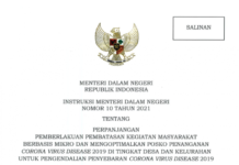 Mendagri: PPKM Mikro di 30 Provinsi Diperpanjang Hingga 17 Mei