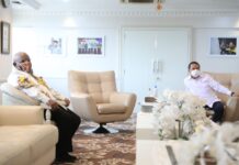 Bahas Persiapan PON XX Papua, Wagub Papua Kunjungi Menpora RI