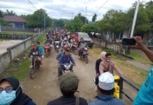 Merasa Dianaktirikan Pihak PLN dan Pemda Haltim, Ratusan Warga Maba Utara Gelar Aksi