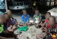 Ditpolairud Polda Papua Amankan 7 Orang Warga Negara PNG