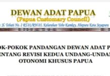 Dewan Adat Papua Ajak Pemerintah Dialog Terbuka Bahas UU Otsus