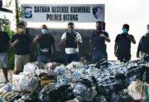 Resmob Polres Bitung Amankan 13 ABK Pembawa Minol