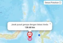 Gempa Bumi Guncang Wilayah Ternate Maluku Utara