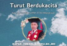 Ketua I STIH Manokwari Meninggal Dunia