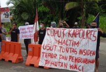 Aksi Di Polres Haltim Mahasiswa Pertanyakan Kejelasan 8 Orang DPO