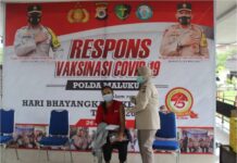 Hari Ini Polda Maluku Vaksinasi 1.029 Orang