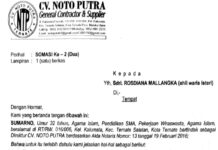 Kisruh Ahli Waris Berbuntut Somasi Dari CV. Noto Putra, Ke Rosdiana Mallangka