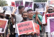 Mahasiswa Papua Gelar Demo di Jakarta Terkait Kasus Lukas Enembe