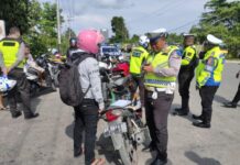 Operasi Zebra Cartenz 2022, Satlantas Polres Biak Amankan Puluhan Motor Modifikasi Tangki