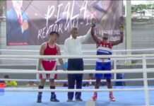 Tumbangkan Lawan, Petinju STIH Manokwari Veri Pigome Lanjut ke Final Kejurnas UNJ Boxing 2022