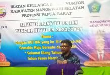 Hadiri HUT ke-3 IKN Mansel, Filep Wamafma Berpesan Jaga Kebersamaan Keluarga