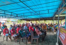Kampanye di Oransbari Mansel, Filep Wamafma Ajak Masyarakat Jaga Keamanan Jelang 14 Februari