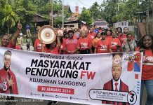 Kampanye di Kompleks Sanggeng Manokwari, Filep Paparkan Kinerja Satu Periode di DPD RI