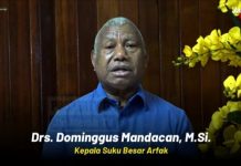 Kepala Suku Besar Arfak Ajak Semua Kalangan Terlibat Aktif Sukseskan HUT PI ke-169