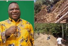 Ketua DPR PB Dorong Dinas PUPR Pegaf dan Pemprov Atasi Jalan Putus di Minyambouw