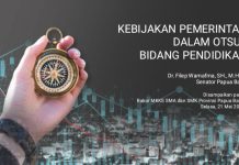 Jadi Pembicara di Rakor MKKS SMA/SMK se-Papua Barat, Filep Wamafma Paparkan Materi Otsus Bidang Pendidikan