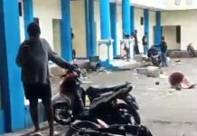 Akibat Bentrok Warga, Asrama Mahasiswa Teluk Bintuni di Amban Manokwari Alami Kerusakan