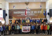 Hadiri Rekernas BEM SI ke-XVII, Yusuf Lelo dan Herzon Korwa: Kami Bangga Punya Ketua STIH Dr. Filep Wamafma