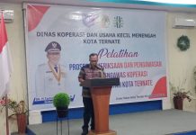 Diskop dan UKM Ternate Gelar Pelatihan P3 Bagi Pengawas Koperasi