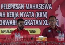 Lepas Mahasiswa KKN, Filep Wamafma: Identifikasi Masalah Otsus untuk Dikaji Bersama
