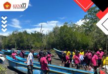Bantu Nelayan di Mansel, Mahasiswa/i KKN STIH Berhasil Lakukan Pengukuran Puluhan Perahu Nelayan