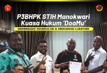 Kawal Sampai Tuntas, P3BHPK STIH Manokwari Jadi Kuasa Hukum Paslon DOAMU