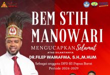 Ketua BEM STIH: Sosok Dr. Filep Wamafma Sangat Inspiratif Bagi Kami Mahasiswa