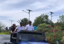 Ribuan Masyarakat Sambut Kedatangan Dominggus Mandacan dan Mohammad Lakotani di Manokwari